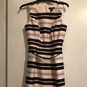 Striped White House Black Market dress.